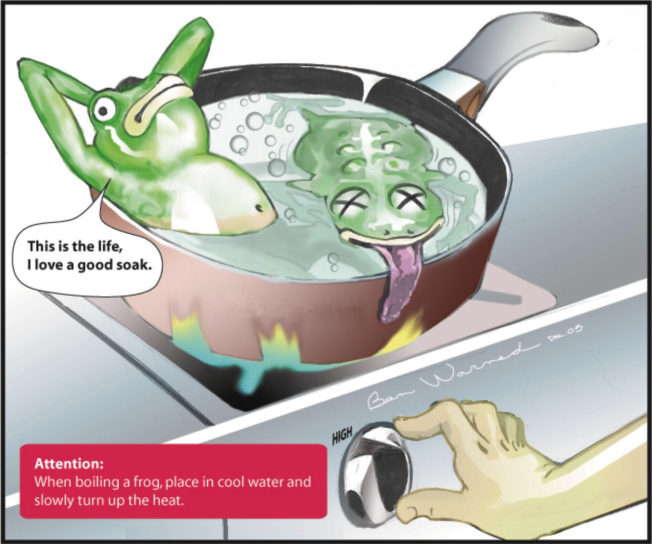 boiled frog